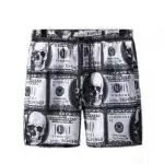 philipp plein maillot homme short courte shorts dollar skull